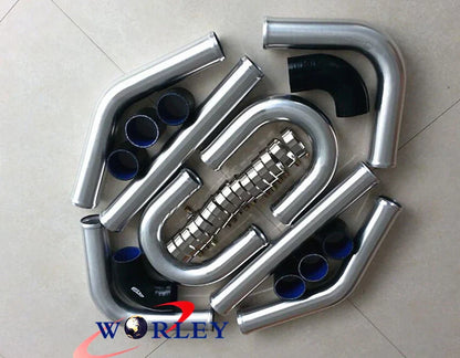 2.5" Aluminum Universal Intercooler Turbo Piping Kit for Car