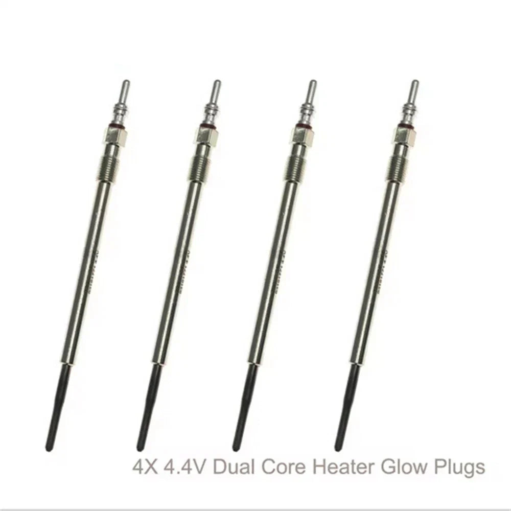 4 Pcs 4.4V Dual Core Heater Glow Plugs for Suzuki Saab 9-5 9-3 9-3X (2003-2011)