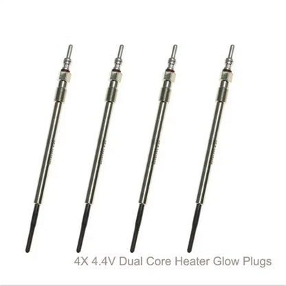 4 Pcs 4.4V Dual Core Heater Glow Plugs for Suzuki Saab 9-5 9-3 9-3X (2003-2011)