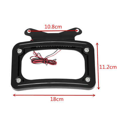 Curved LED License Plate Frame for Harley Road King FLHRXS (2017-2023)