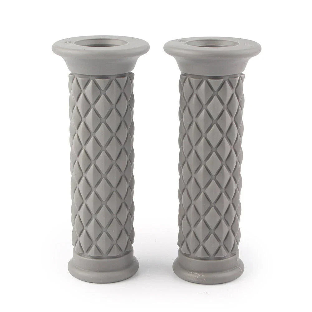 22mm Rubber Hand Grips for Cafe Racer Motorcycle Bikes