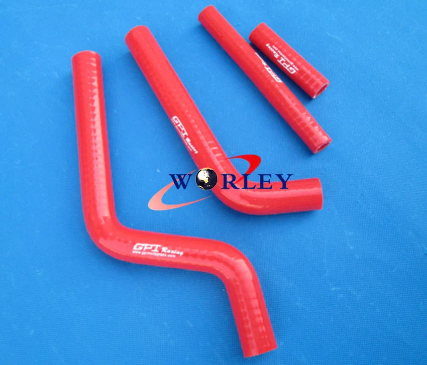 Silicone Radiator Hose Kit RED for Yamaha YZ125 (1996-2001)