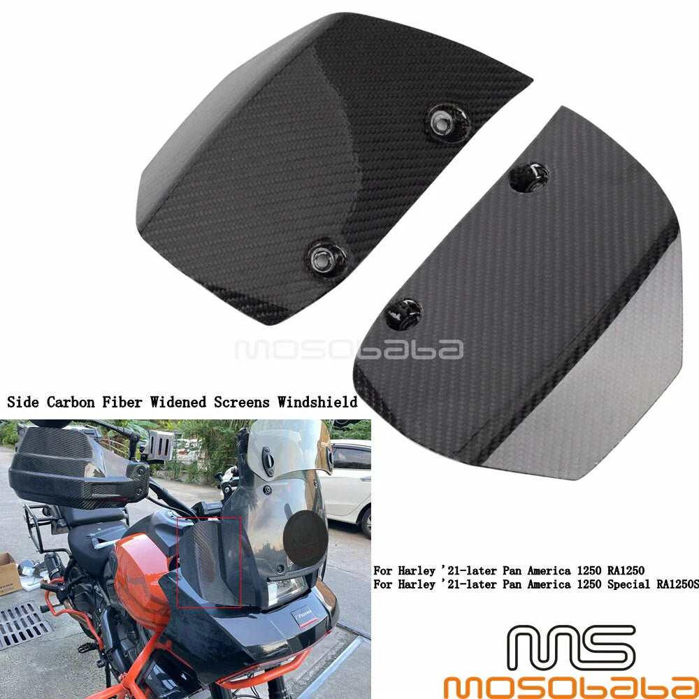 Carbon Fiber Widened Windshield for Harley Pan America 1250 (2021-2023)