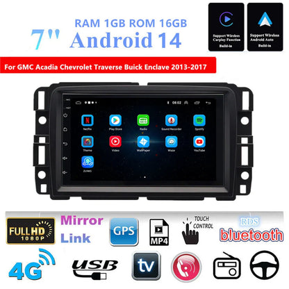 7'' Carplay Navigation for GMC Acadia, Chevrolet Traverse, Buick Enclave (13-17)