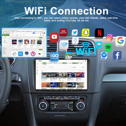 9'' Wireless CarPlay Android Auto Head Unit for VW Tiguan (2008-2016)