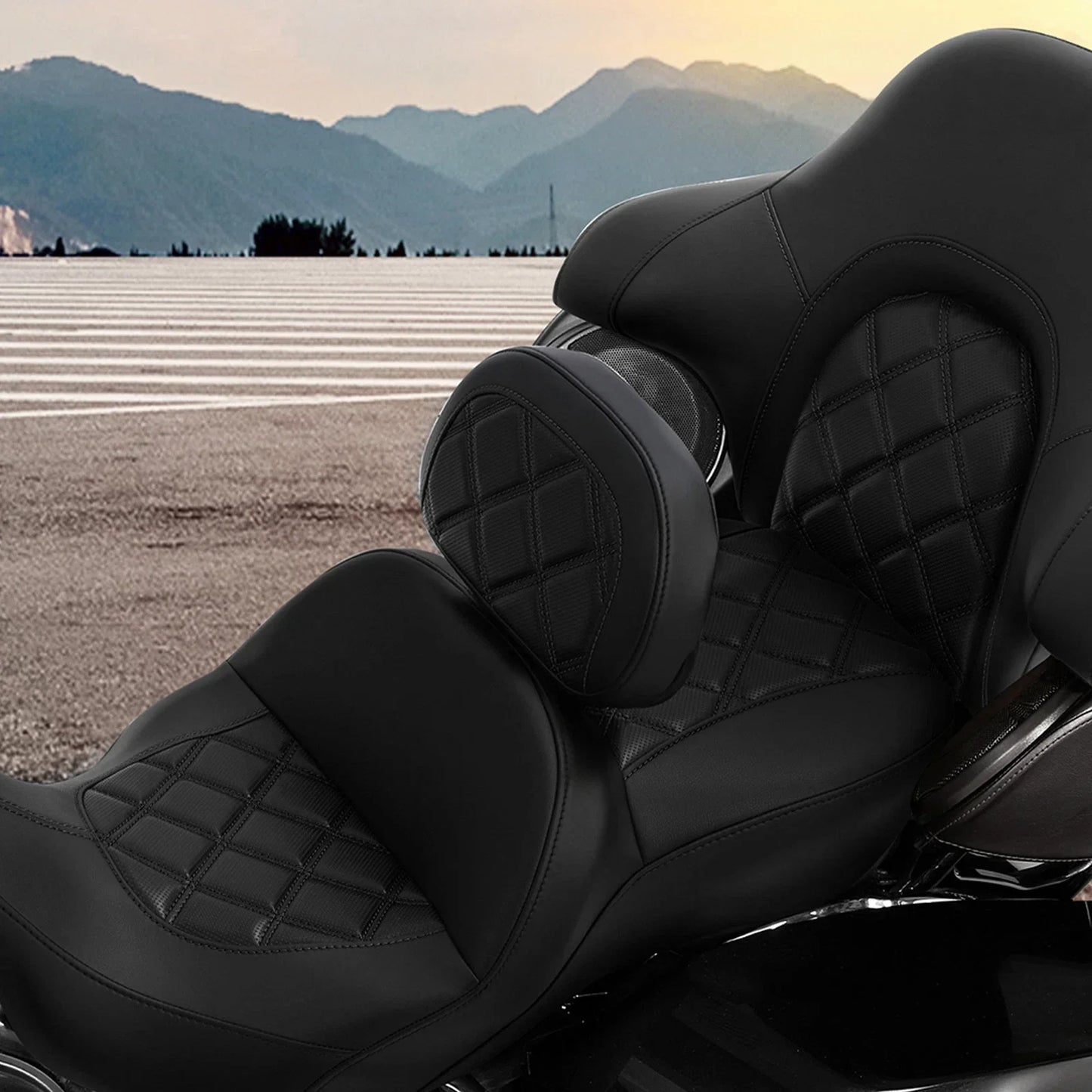 Backrest Pad for Harley Touring Electra Street Road King Glide
