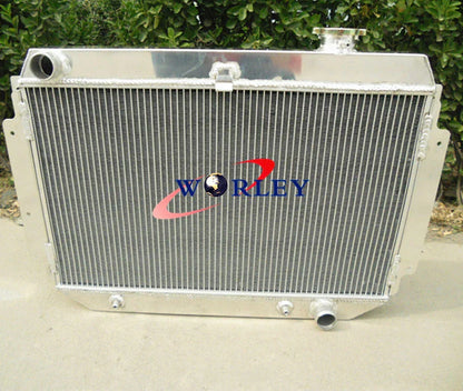 3 Row Aluminum Radiator + Fan for Holden HG HT HK HQ HJ HX HZ Chevy V8 (1968-1980)