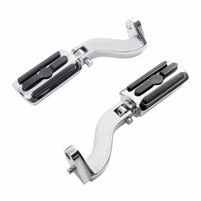 Chrome Passenger Footpeg Pegs Bracket Mount for Harley Touring (1993-2025)