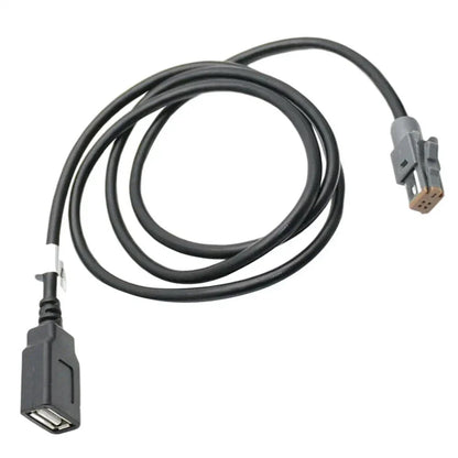 AUX Audio Input Media Data Wire Plug to USB Adapter for PR43 MR52