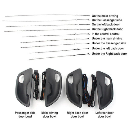 Dual Color LED Ambient Door Light Stripes for BMW 5 Series (2011-2017)