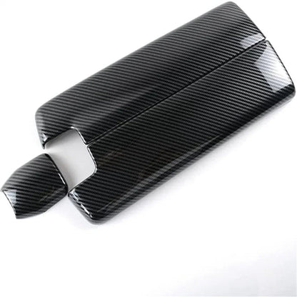 Carbon Fiber ABS Console Armrest Box Cover Trim for E Class W212 (2010-2015)