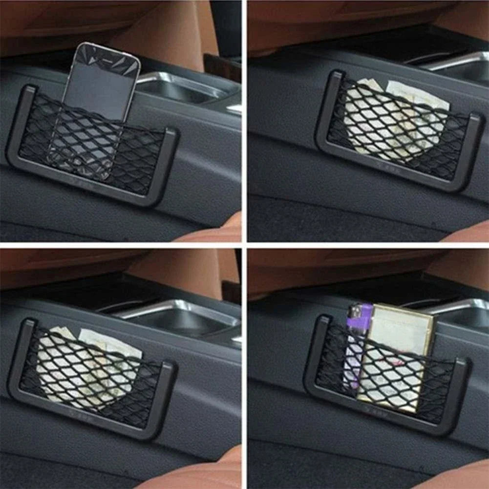 Storage Bag Holder for Car Seat Side Mesh Elastic Net