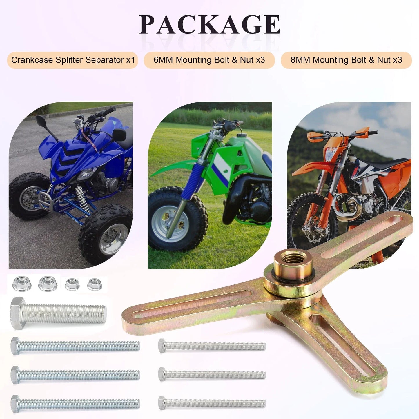 Crank Case Splitter Tool for ATV Motorcycle Dirt Bike