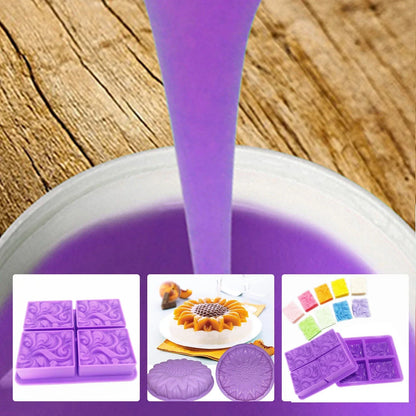Liquid Silicone Rubber Mould Making Kit 1Kg 2Kg 5Kg 10Kg - Purple
