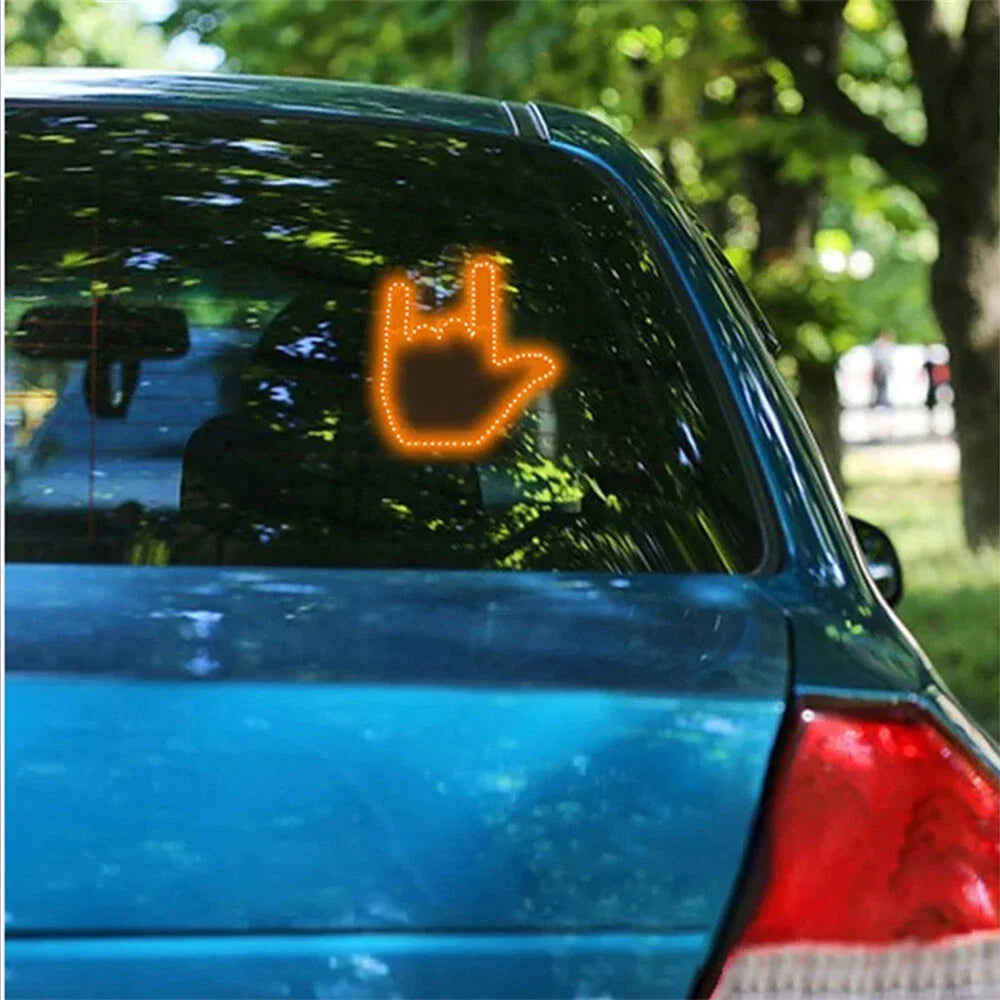 LED Finger Gesture Light for Rear Windshield