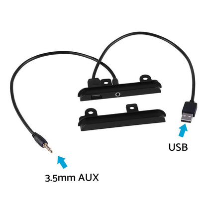 DIN Fascia Dash Kit Side Trims with USB Aux Port for Toyota