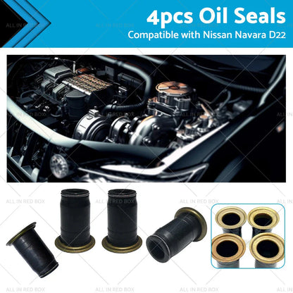 4PCS Diesel Injector Pipe Oil Seal for Nissan Navara Ute ZD30 (2001-2007)