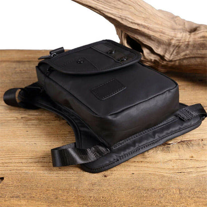 Waterproof Black Motorcycle Leg Bag Thigh Hip Pack Pouch for All Bikes