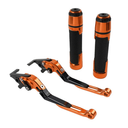 Orange Extendable Brake Clutch Levers Grips Set for BMW F900 F900R (2020-2023)