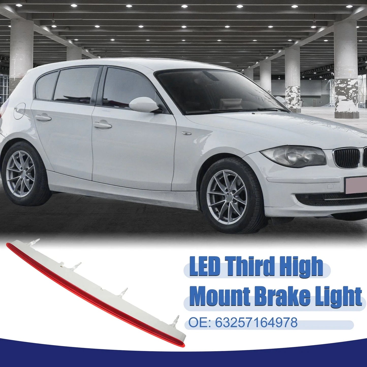 Third Rear Brake Stop Light for BMW 1 Series Red