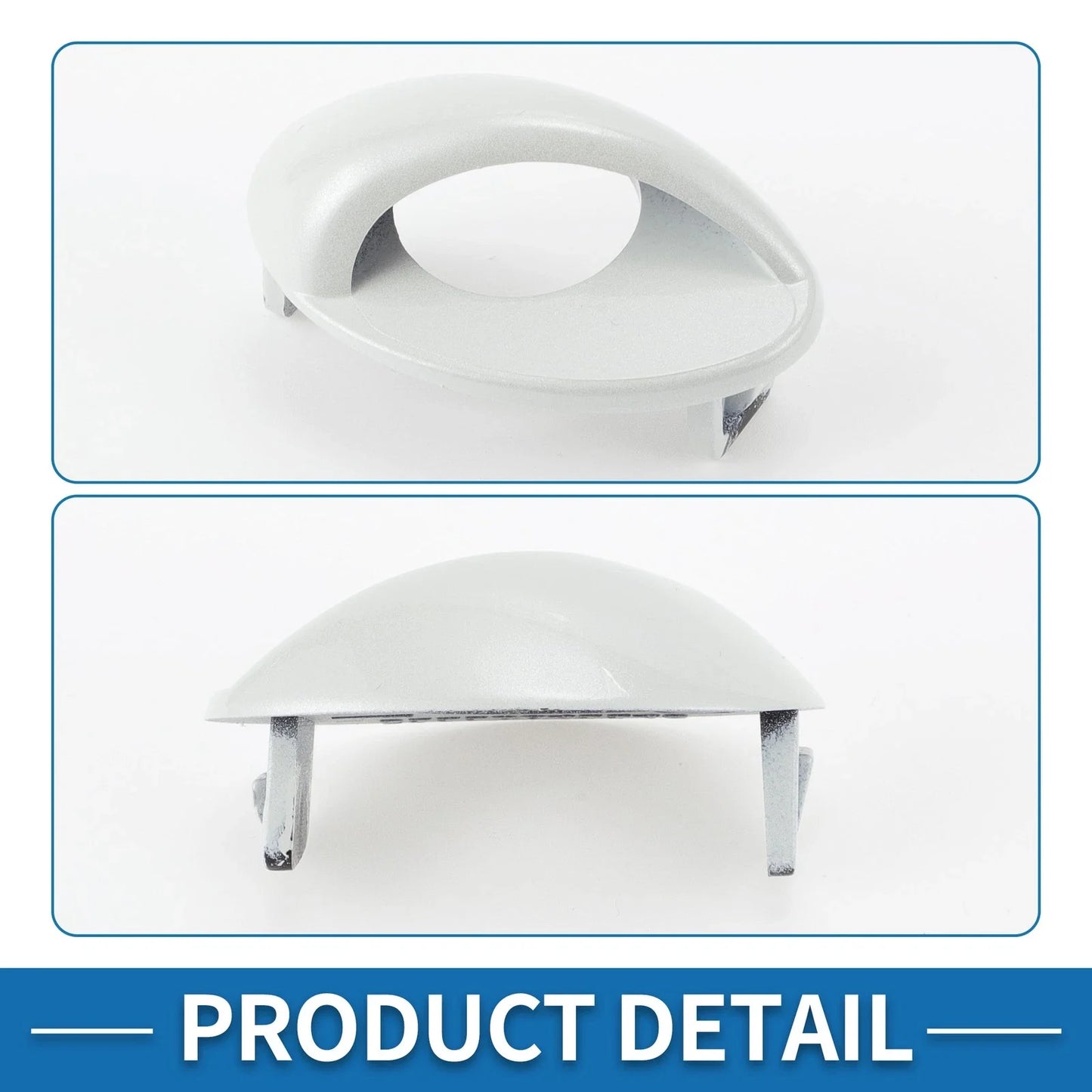 Front Right Side Bumper Headlight Washer Nozzle Cover Cap for BMW M3 White (2008-2013)