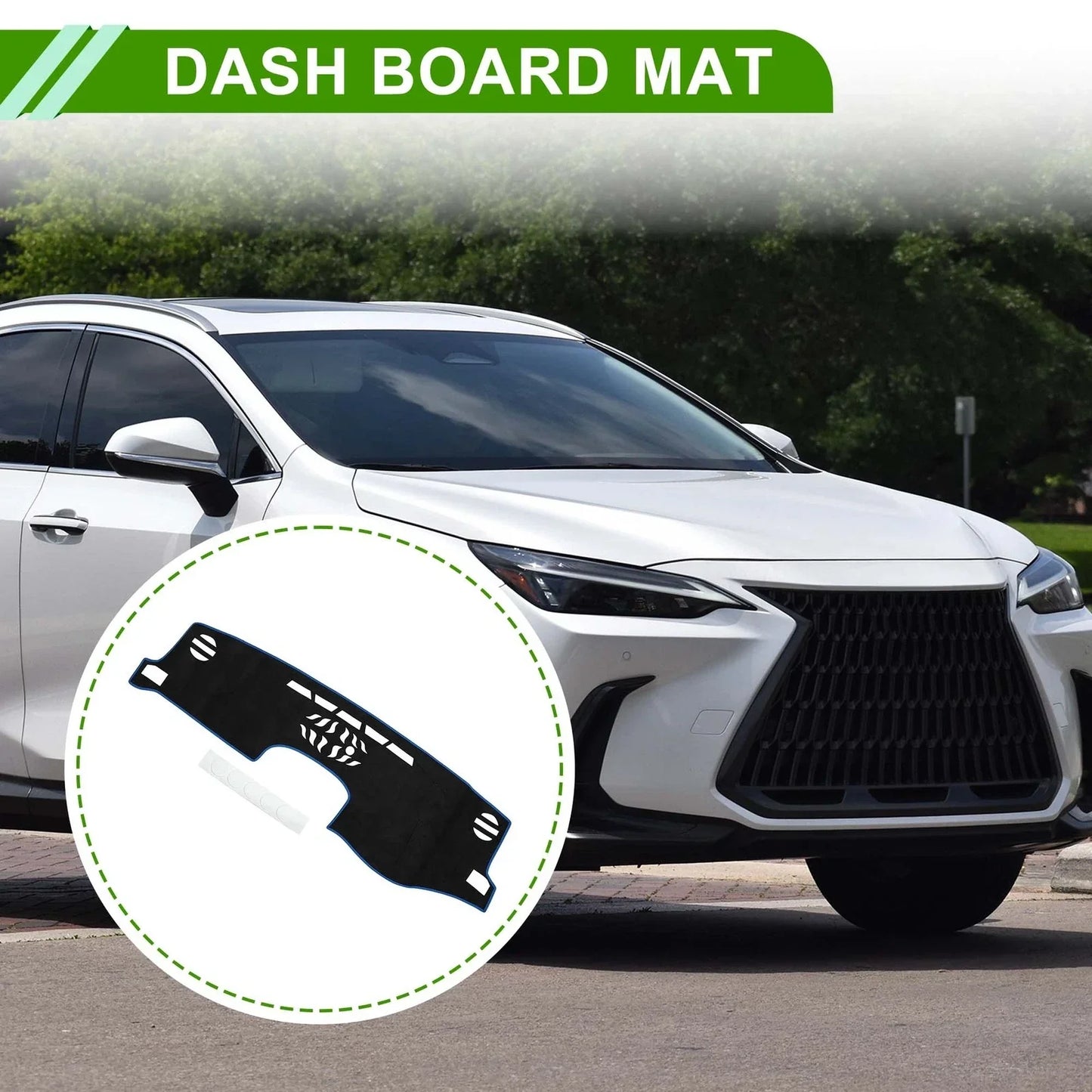Dashboard Cover Mat for Lexus NX200T/NX300/NX300h (2014-2020) Black Blue