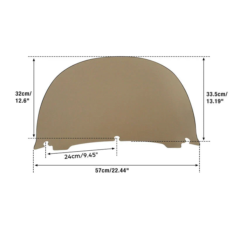 Smoke/Clear Windshield for Harley Electra Street Glide (2014-2024)