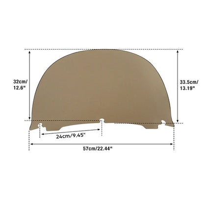Smoke/Clear Windshield for Harley Electra Street Glide (2014-2024)
