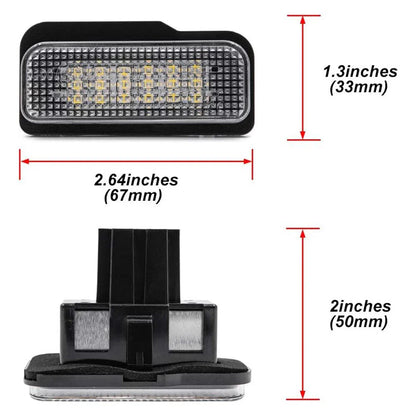 LED Tail Lamps License Plate Lights for Mercedes Benz W203 W211 W219