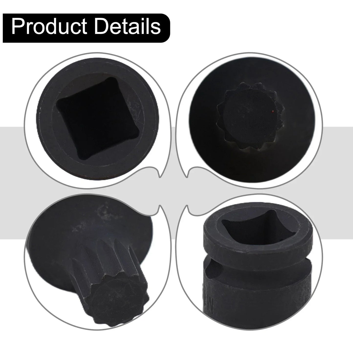 2 x Screw Removal Sleeve with 3/8" Square Driver for Car