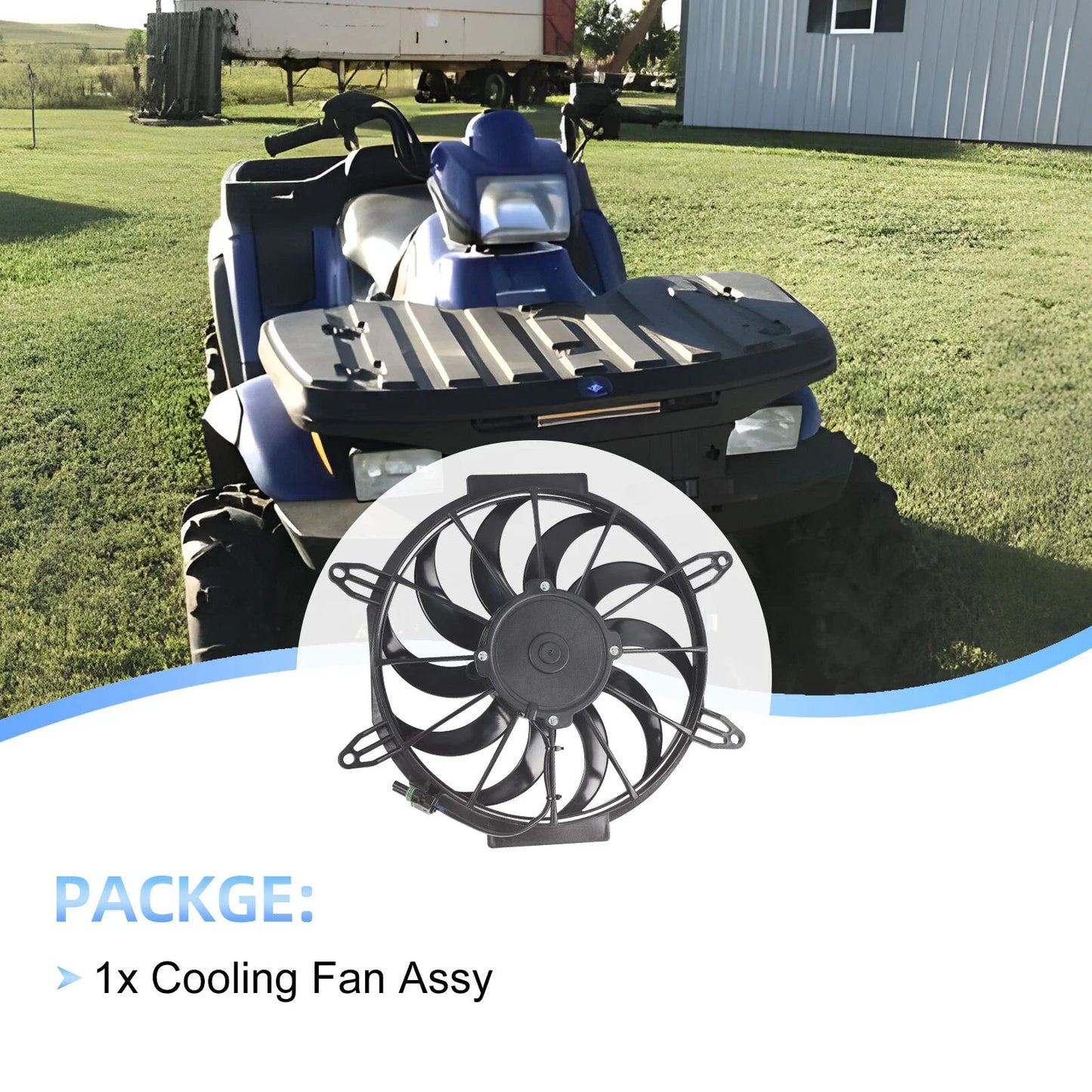 Radiator Cooling Fan Motor for Polaris Sportsman 500 400 450 ATP (2000–2014)