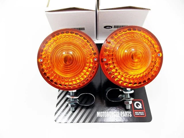 Front Left Right Turn Signal Indicator Blinker Assy Set for Yamaha DT125 (76-79)