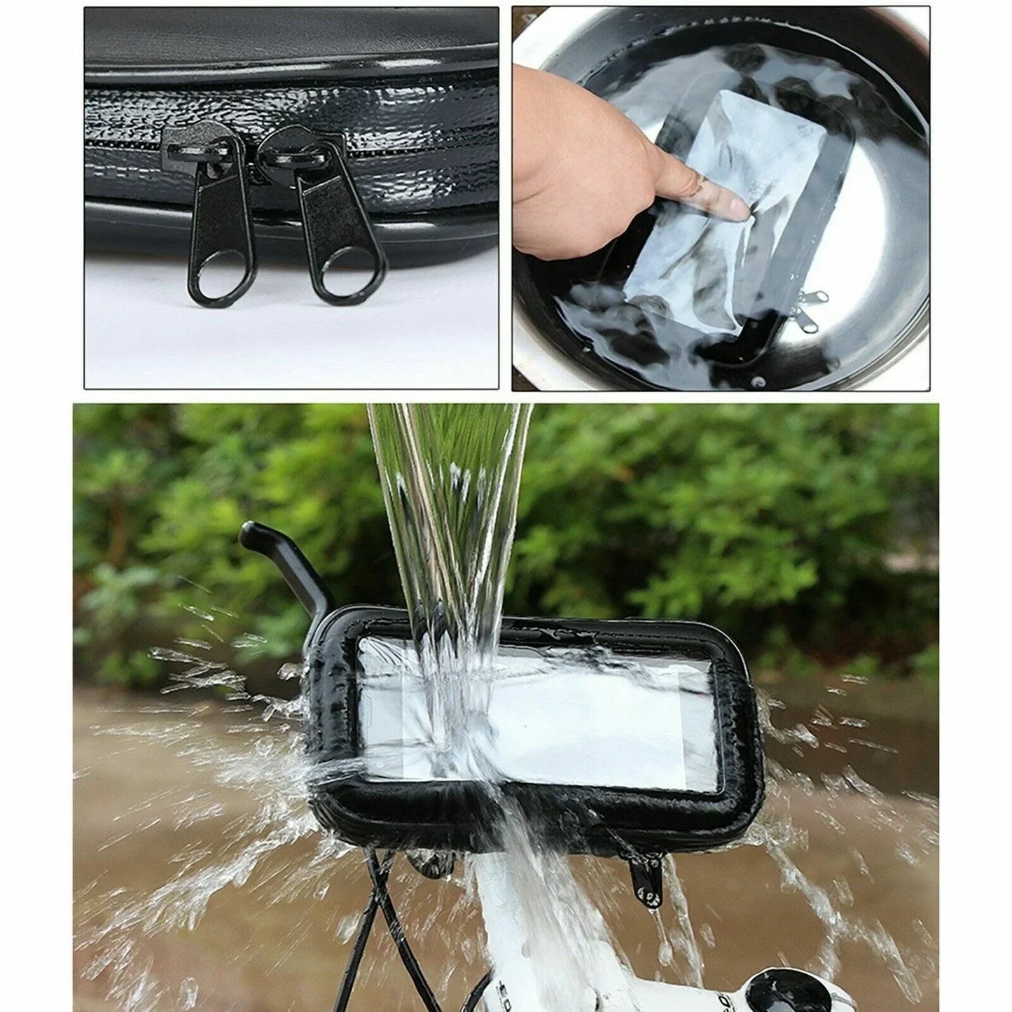 Waterproof Handlebar Bag for Motorcycle Bike Cell Phone GPS Case