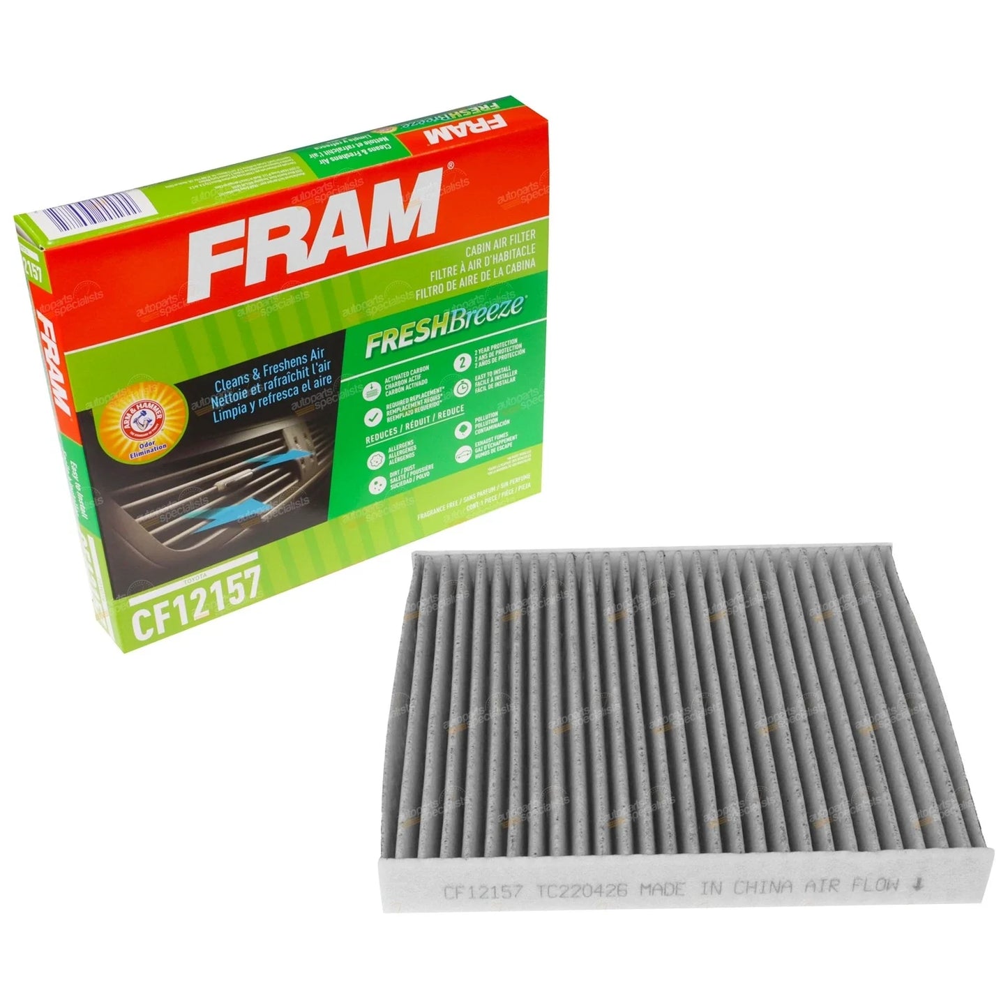 Cabin Air Filter Cleaner for Hilux GGN120 V6 1GR-FE 4.0L Engine (2015–2017)