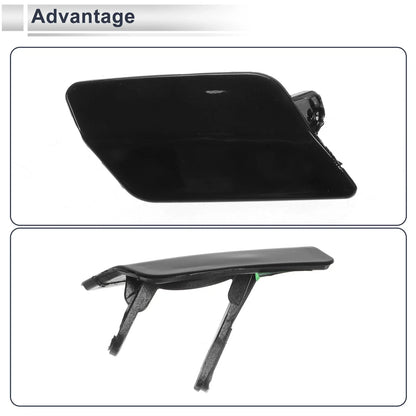 Front Right Washer Nozzle Cover Cap for BMW 335i GT xDrive Black