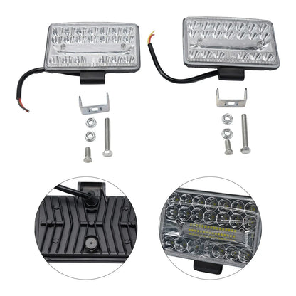LED Headlights Rectangular 2 x 3x5 Inch 60W for Car