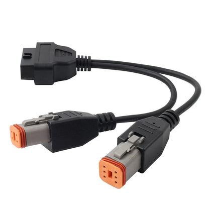 6 Pin 4 Pin to OBD2 Adapter Cable for Harley Motorcycle