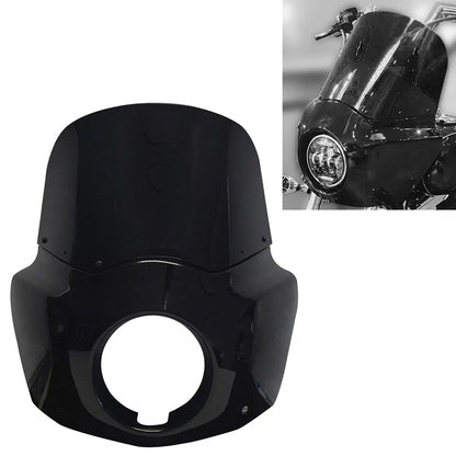 11" Black Headlight Fairing Windshield for Harley Softail Street Bob (18-24)