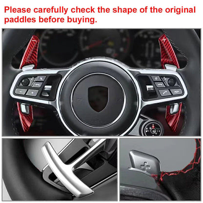 Carbon Fiber Steering Wheel Shift Paddle Shifter for Porsche Macan Cayenne (2014-2023)