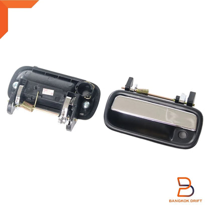 Chrome Front Outer Door Handle Pair for Toyota Hilux 4Runner (1988-1997)
