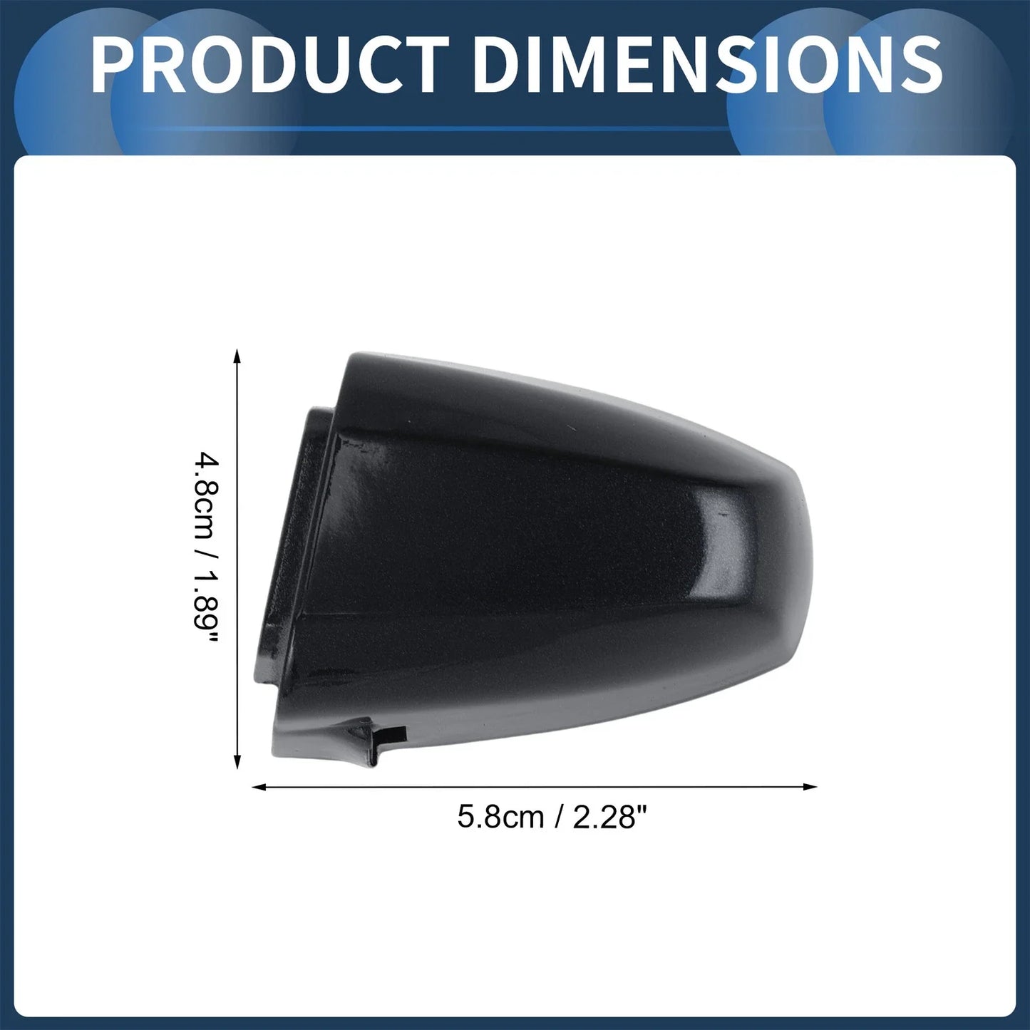 Door Handle Cover Front Left for BMW X1 (2015 - 2018) Black Sapphire