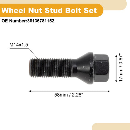 Wheel Lug Stud M14x1.5 for BMW 745i/745Li (2002 - 2005) 5 Pcs