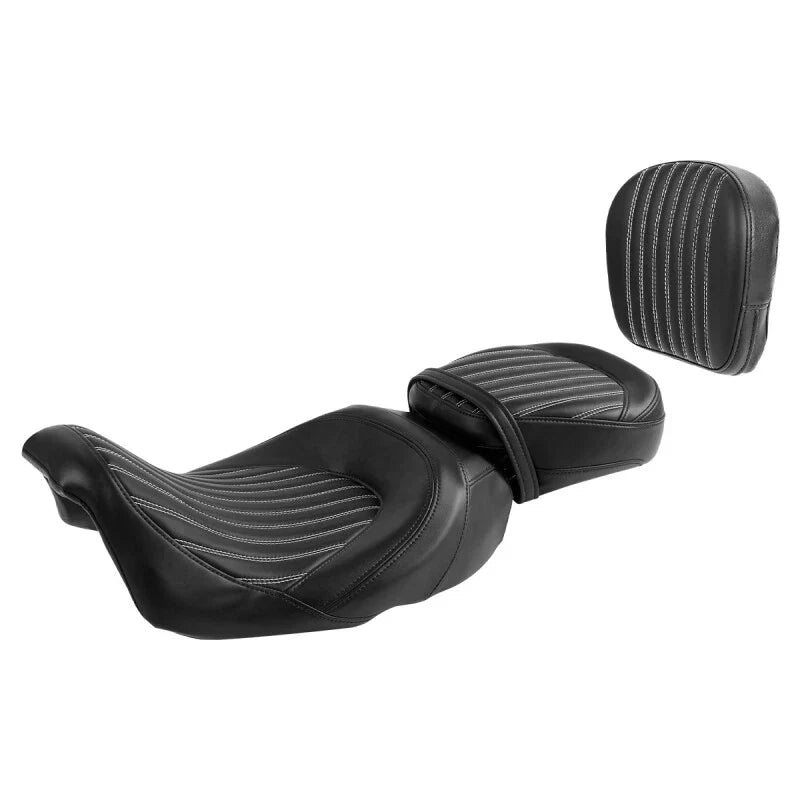 Driver Passenger Seat with Backrest for Harley Electra Glide (2009-2023)