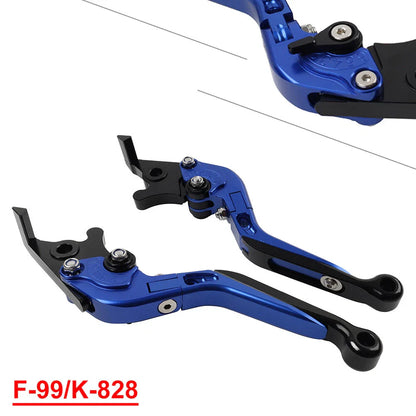 CNC Blue Extendable Brake Clutch Levers for Kawasaki ZX10R/RR/KRT/SE (16-20)
