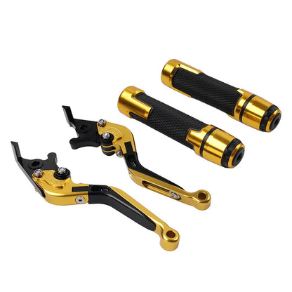Gold Extendable Brake Clutch Levers Grip Set for BMW S1000R S1000RR (2010-2023)