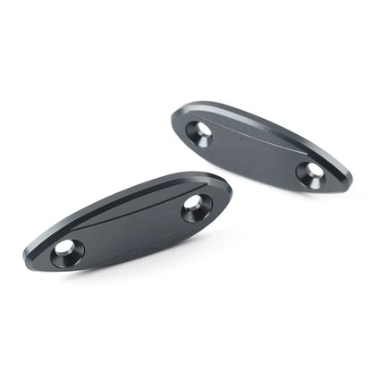 Titanium Motorcycle Mirror Block Off Base Plates for Kawasaki ZX6R (2009-2012)
