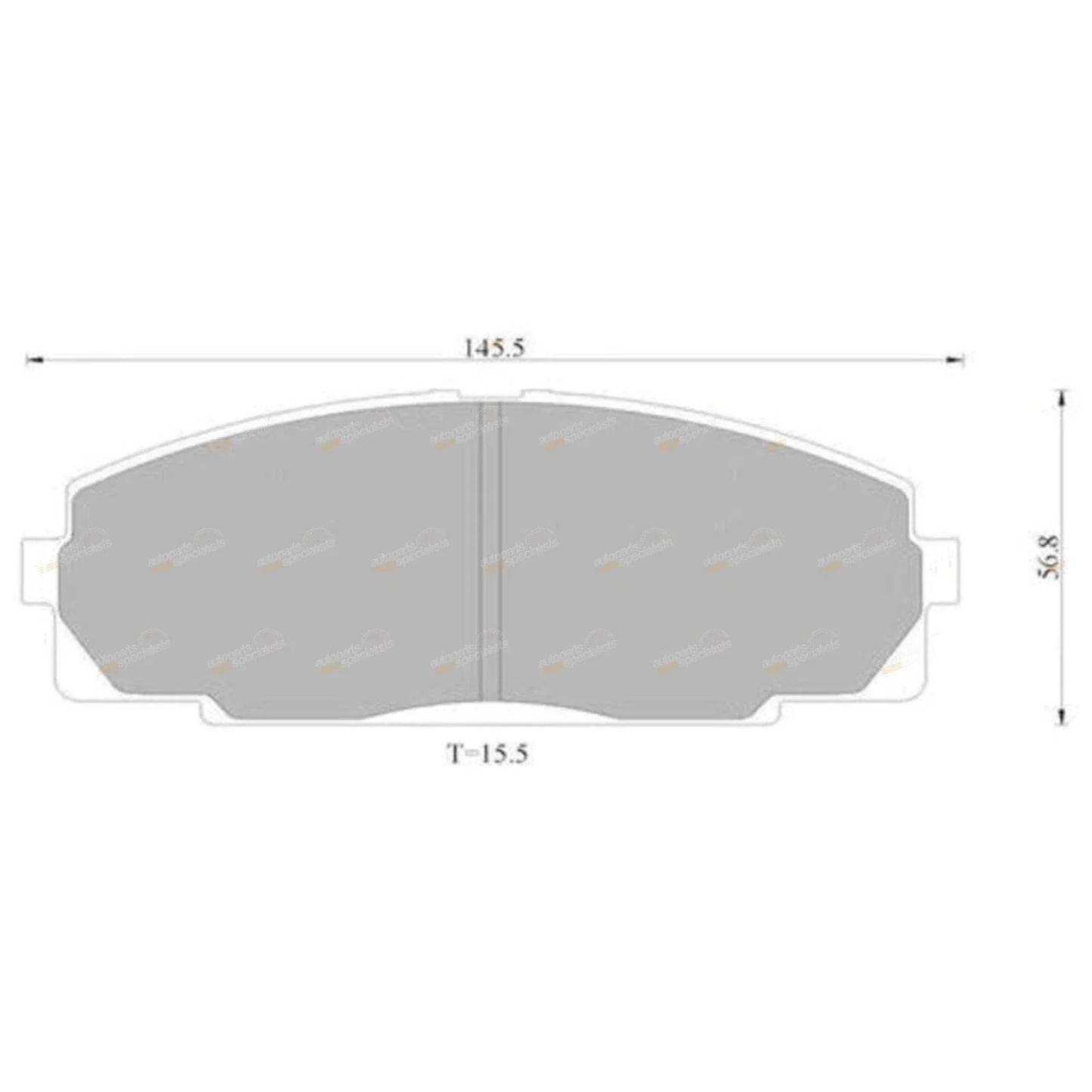 Tora Front Disc Brake Pads for Toyota Hiace (1995–2003)