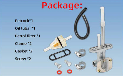 Fuel Petcock Valve Oil Line Yamaha PW80/TTR125/XT350/TW200/TTR230 (1981–2016)