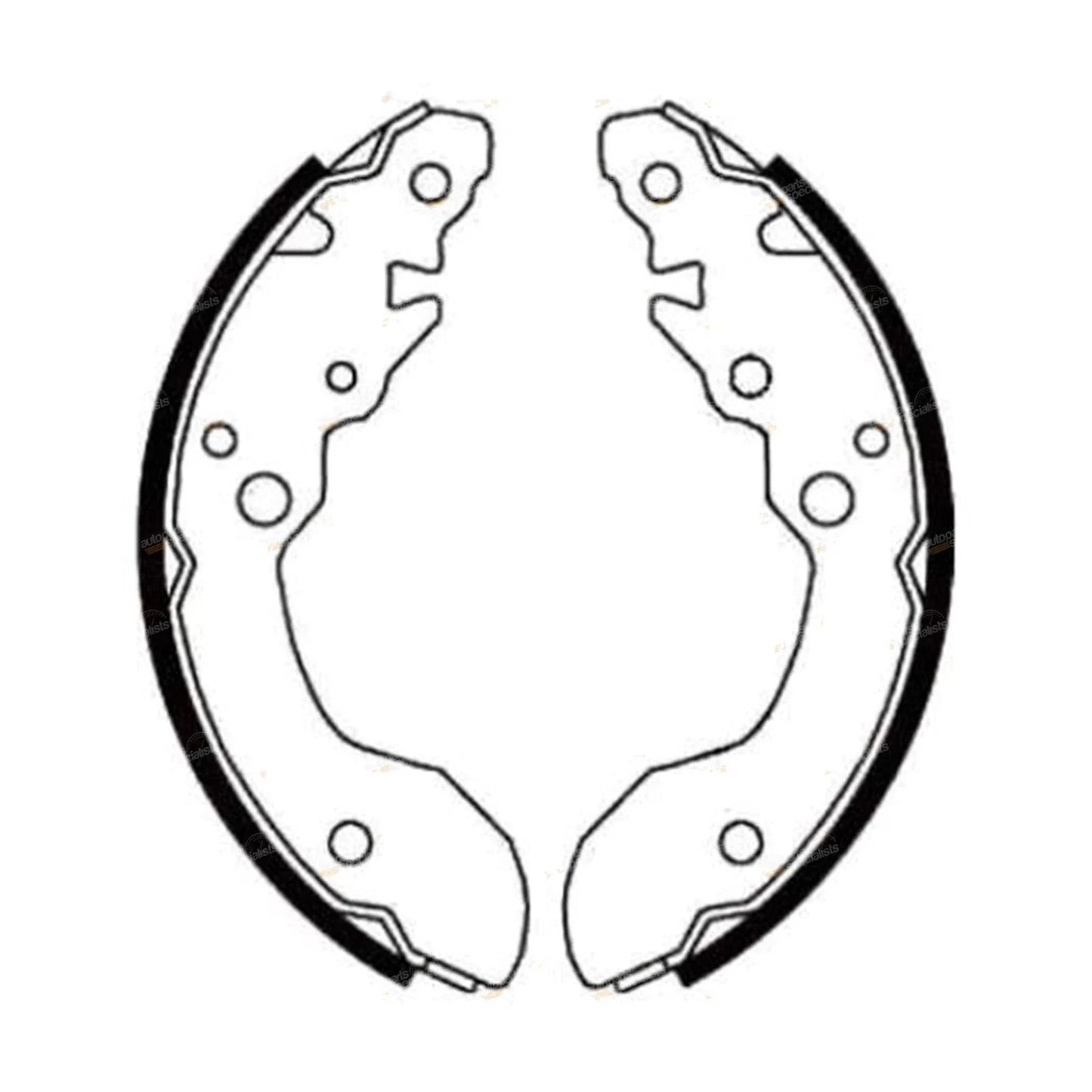 Rear Brake Shoes Set for Suzuki X-90 SZ416 4x4 1.6L (1996-1998)