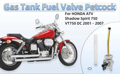 Fuel Valve Petcock for HONDA VT750DC CHAIN DRIVE SPIRIT (2001–2007)